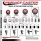Service Caster 5'' Red Polyurethane Wheel Swivel 7/16'' Grip Ring Stem Caster with Brake SCC-GR20S514-PPUB-RED-PLB-716138 - alternate 4